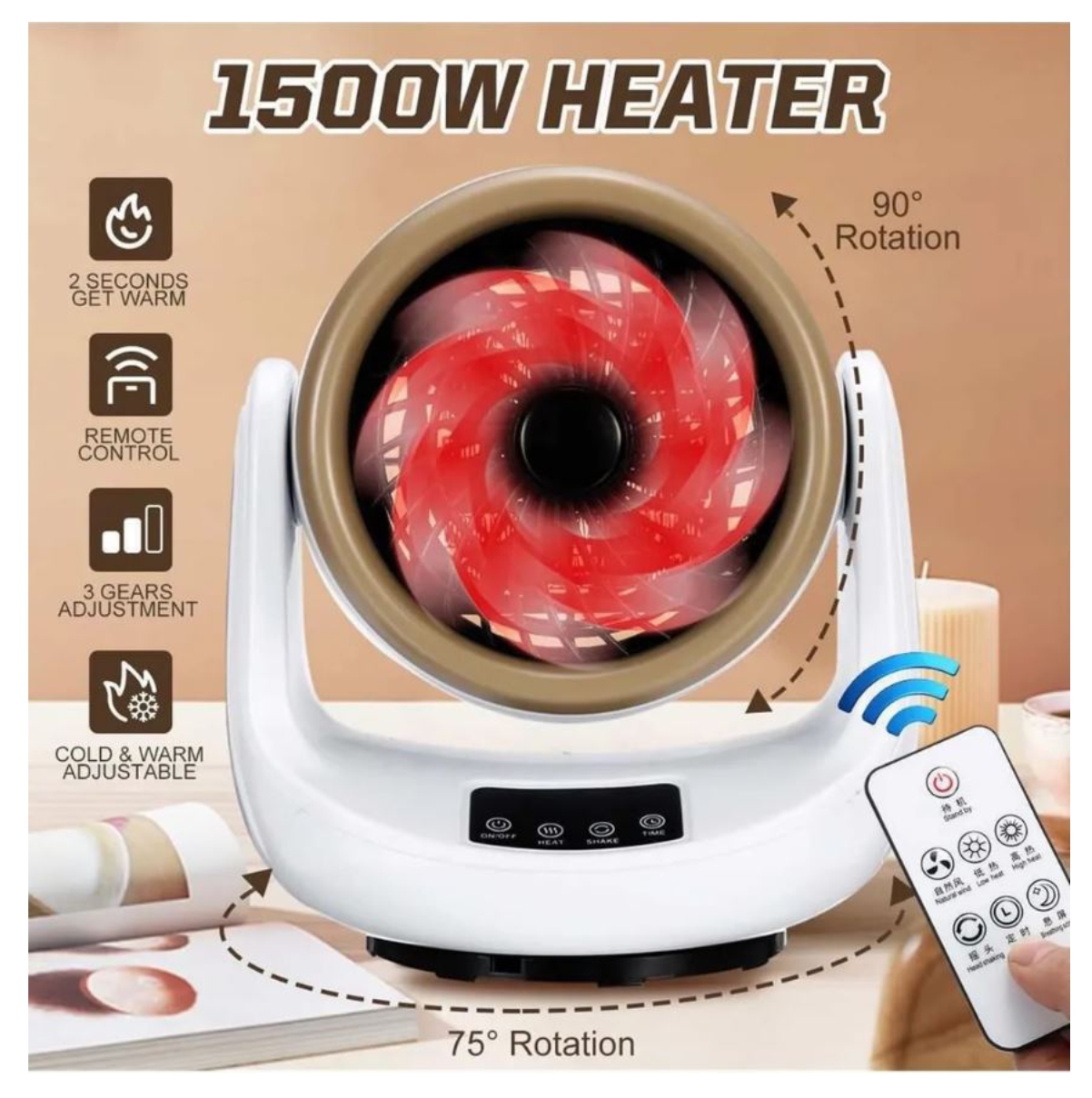Calentardo Inteligente Heather 1500W